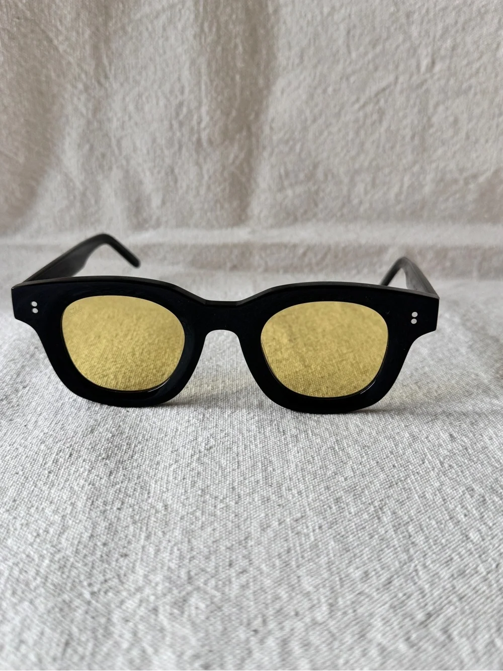 AKILA Black Sunglasses with Yellow Lenses
